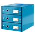 Buc De Cajones Click & Store Wow De Leitz (3 Cajones) Azul