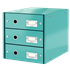 Buc De Cajones Click & Store Wow De Leitz (3 Cajones) Turquesa