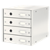 Buc De Cajones Click & Store Wow De Leitz (4 Cajones) Blanco