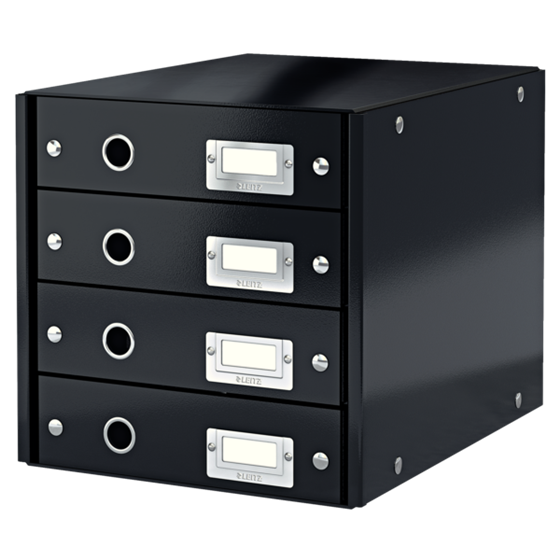 Buc De Cajones Click & Store Wow De Leitz (4 Cajones) Negro