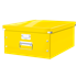 Caja De Almacenaje Grande Click & Store Wow De Leitz Amarillo