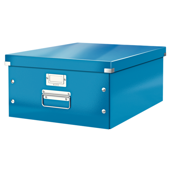 Caja De Almacenaje Grande Click & Store Wow De Leitz Azul