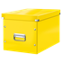 Caja De Almacenaje Grande Click & Store Wow En Forma De Cubo De Leitz Amarillo