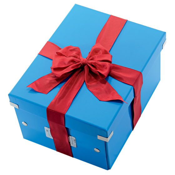 Caja De Almacenaje Grande Click & Store Wow En Forma De Cubo De Leitz Azul