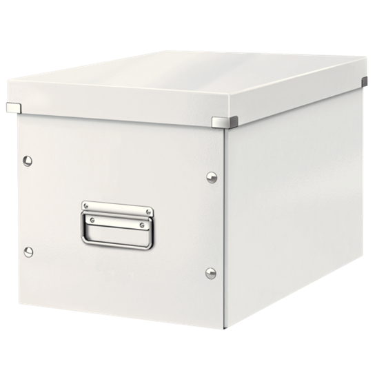 Caja De Almacenaje Grande Click & Store Wow En Forma De Cubo De Leitz Blanco