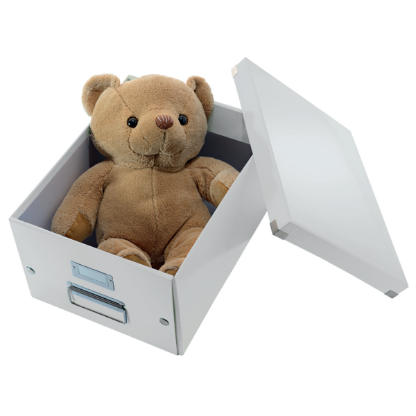 Caja De Almacenaje Grande Click & Store Wow En Forma De Cubo De Leitz Blanco