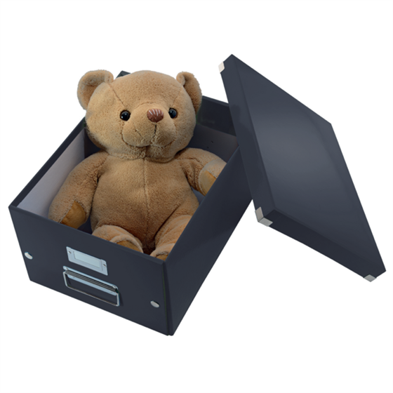 Caja De Almacenaje Grande Click & Store Wow En Forma De Cubo De Leitz Negro