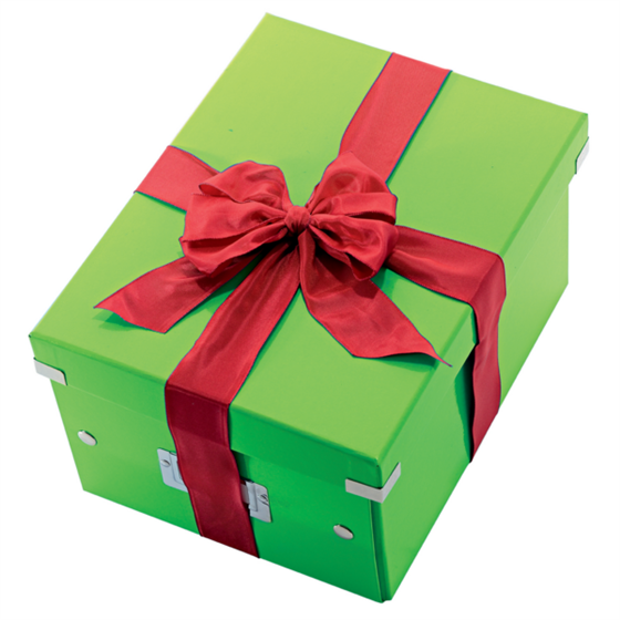Caja De Almacenaje Grande Click & Store Wow En Forma De Cubo De Leitz Verde