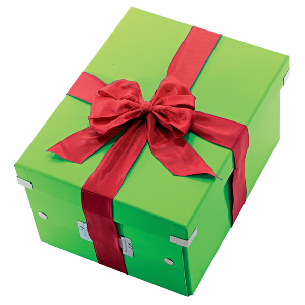 Caja De Almacenaje Grande Click & Store Wow En Forma De Cubo De Leitz Verde