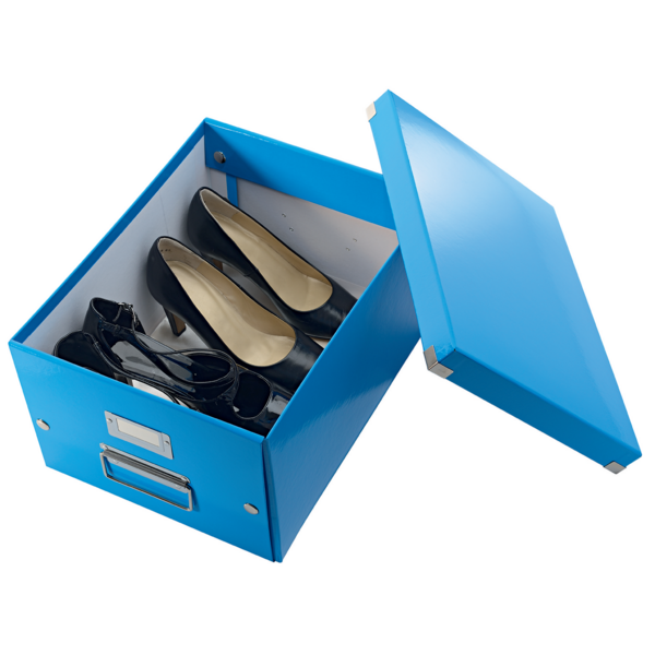 Caja De Almacenaje Mediana Click & Store Wow De Leitz Azul