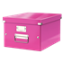 Caja De Almacenaje Mediana Click & Store Wow De Leitz Fucsia