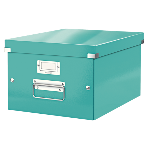 Caja De Almacenaje Mediana Click & Store Wow De Leitz Turquesa