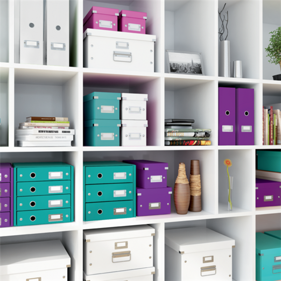 Caja De Almacenaje Mediana Click & Store Wow De Leitz Turquesa