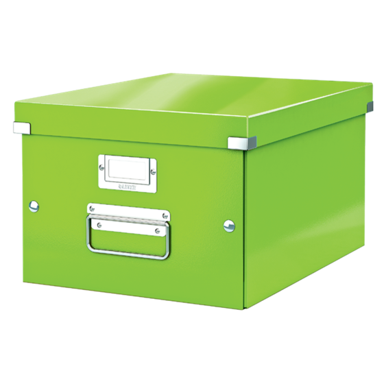 Caja De Almacenaje Mediana Click & Store Wow De Leitz Verde