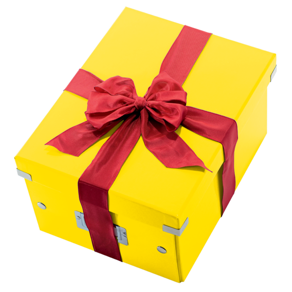 Caja De Almacenaje Pequeña Click & Store Wow De Leitz Amarillo