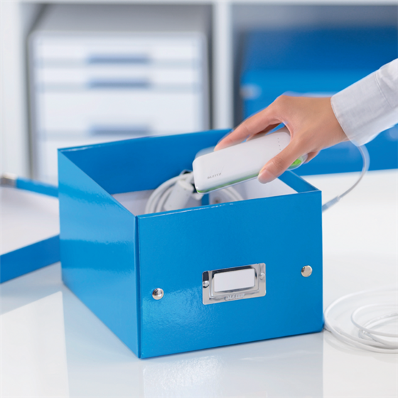 Caja De Almacenaje Pequeña Click & Store Wow De Leitz Azul