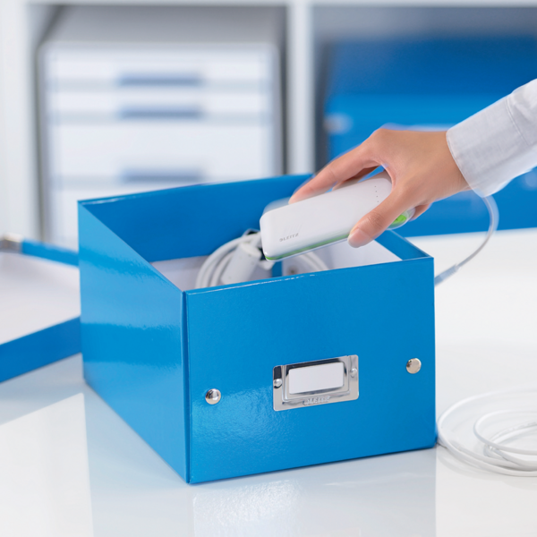 Caja De Almacenaje Pequeña Click & Store Wow De Leitz Azul