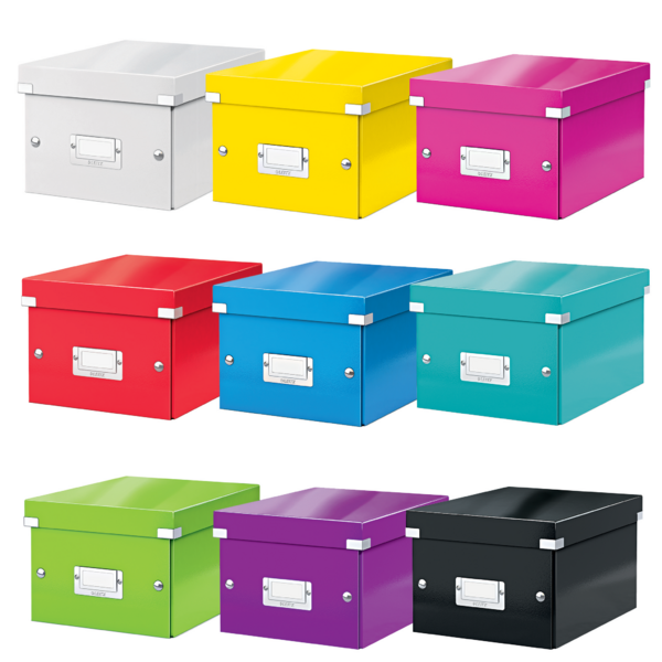 Caja De Almacenaje Pequeña Click & Store Wow De Leitz Azul