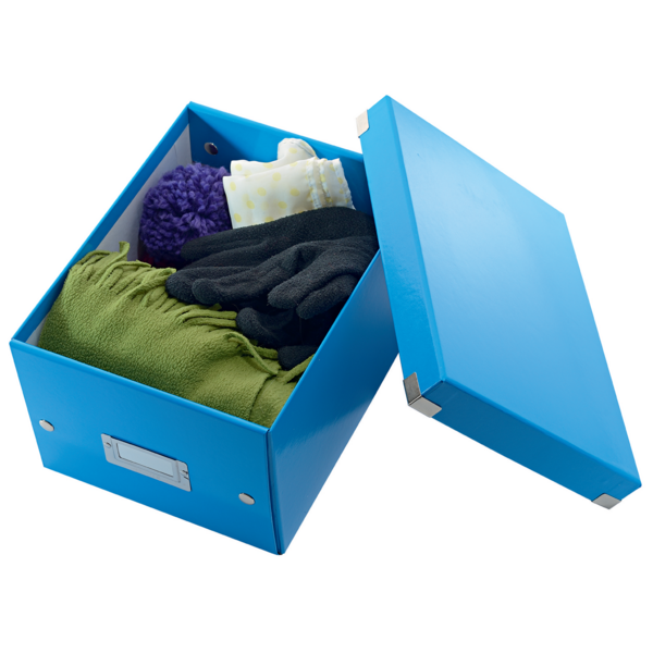 Caja De Almacenaje Pequeña Click & Store Wow De Leitz Azul