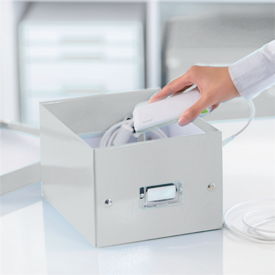 Caja De Almacenaje Pequeña Click & Store Wow De Leitz Blanco