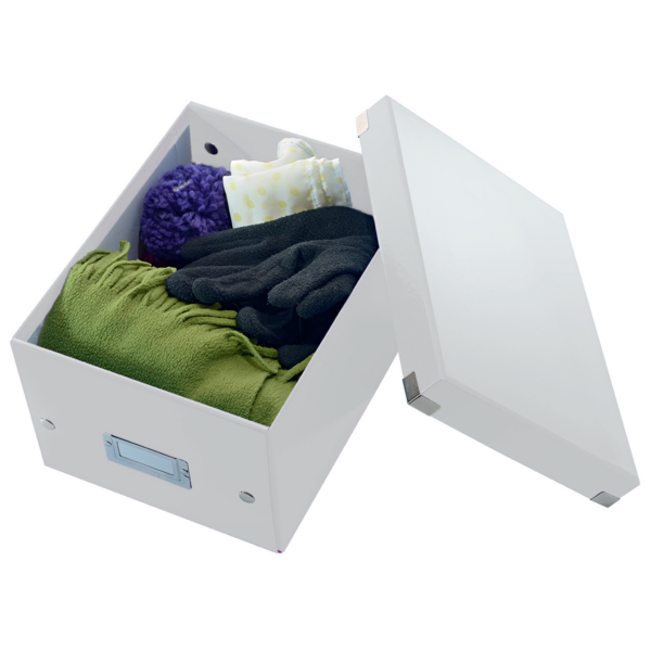 Caja De Almacenaje Pequeña Click & Store Wow De Leitz Blanco