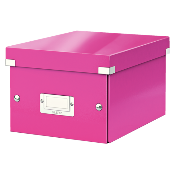 Caja De Almacenaje Pequeña Click & Store Wow De Leitz Fucsia