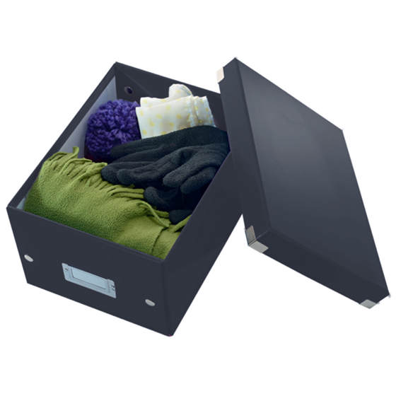 Caja De Almacenaje Pequeña Click & Store Wow De Leitz Negro