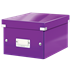 Caja De Almacenaje Pequeña Click & Store Wow De Leitz Púrpura