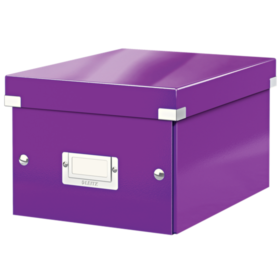 Caja De Almacenaje Pequeña Click & Store Wow De Leitz Púrpura