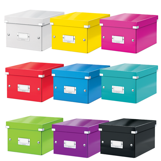 Caja De Almacenaje Pequeña Click & Store Wow De Leitz Púrpura
