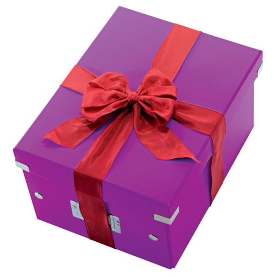 Caja De Almacenaje Pequeña Click & Store Wow De Leitz Púrpura