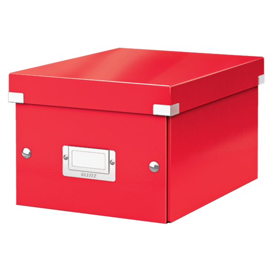 Caja De Almacenaje Pequeña Click & Store Wow De Leitz Rojo