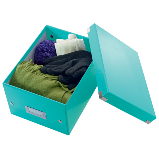 Caja De Almacenaje Pequeña Click & Store Wow De Leitz Turquesa