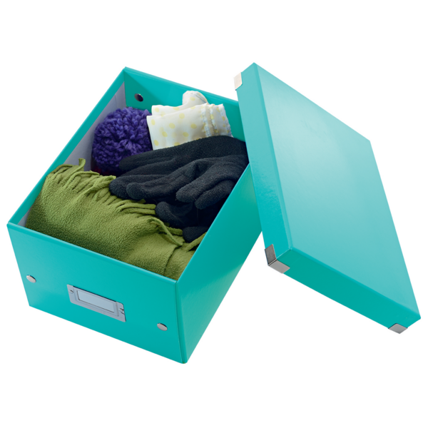 Caja De Almacenaje Pequeña Click & Store Wow De Leitz Turquesa