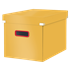 Caja De Almacenamiento Click & Store Cúbica Grande Leitz Cosy Amarillo Cálido