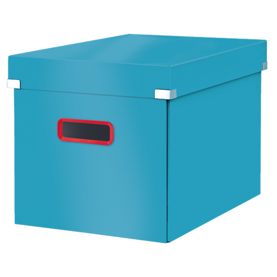 Caja De Almacenamiento Click & Store Cúbica Grande Leitz Cosy Azul Calma
