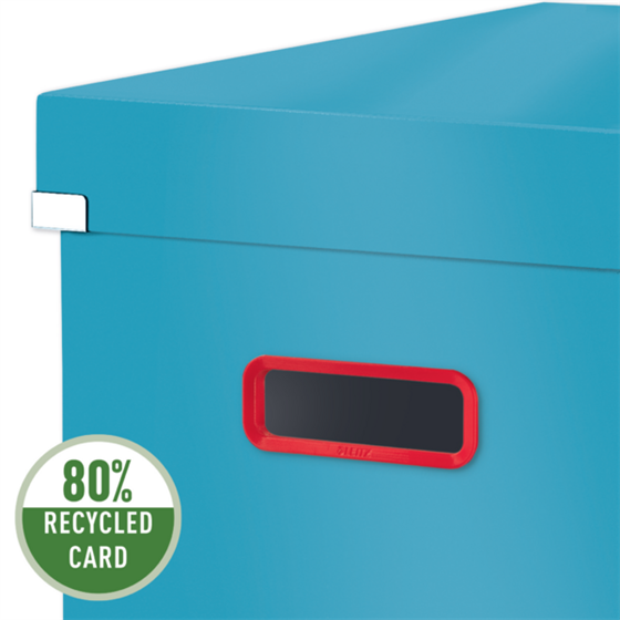 Caja De Almacenamiento Click & Store Cúbica Grande Leitz Cosy Azul Calma