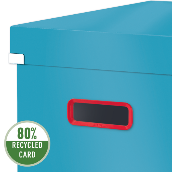Caja De Almacenamiento Click & Store Cúbica Grande Leitz Cosy Azul Calma