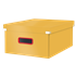 Caja De Almacenamiento Click & Store Grande Leitz Cosy Amarillo Cálido