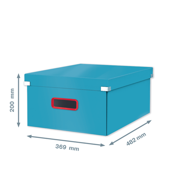 Caja De Almacenamiento Click & Store Grande Leitz Cosy Azul Calma
