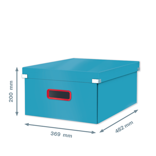 Caja De Almacenamiento Click & Store Grande Leitz Cosy Azul Calma