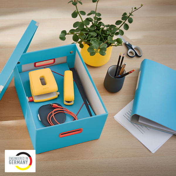 Caja De Almacenamiento Click & Store Mediana Leitz Cosy Azul Calma