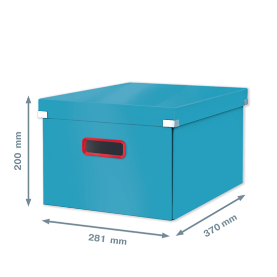 Caja De Almacenamiento Click & Store Mediana Leitz Cosy Azul Calma