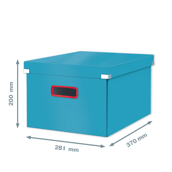 Caja De Almacenamiento Click & Store Mediana Leitz Cosy Azul Calma