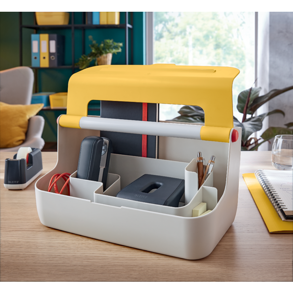 Caja De Almacenamiento Portátil Leitz Cosy Amarillo Cálido