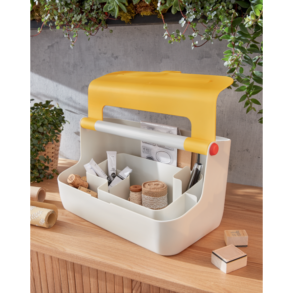 Caja De Almacenamiento Portátil Leitz Cosy Amarillo Cálido