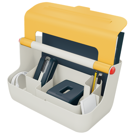 Caja De Almacenamiento Portátil Leitz Cosy Amarillo Cálido