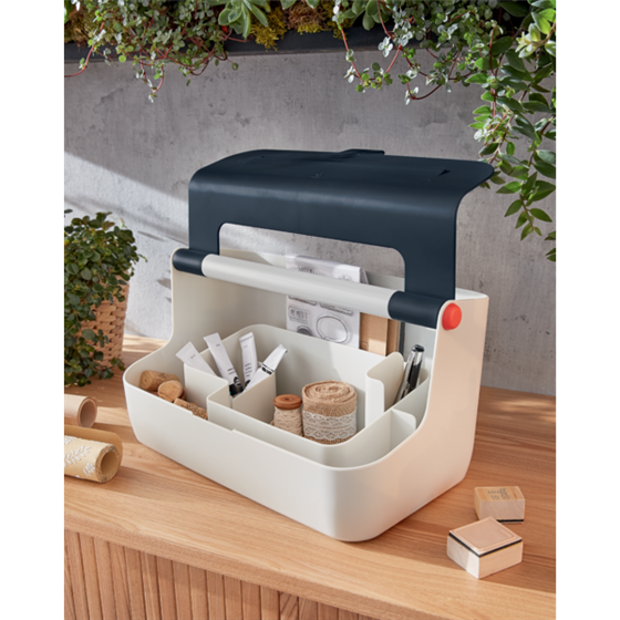 Caja De Almacenamiento Portátil Leitz Cosy Gris Terciopelo
