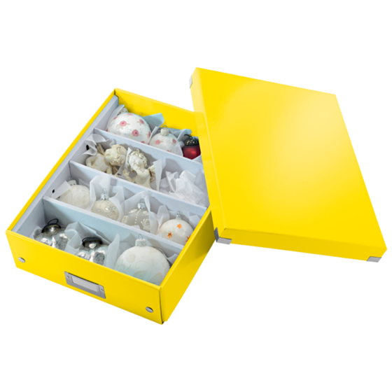 Caja Organizadora Mediana Click & Store Wow De Leitz Amarillo