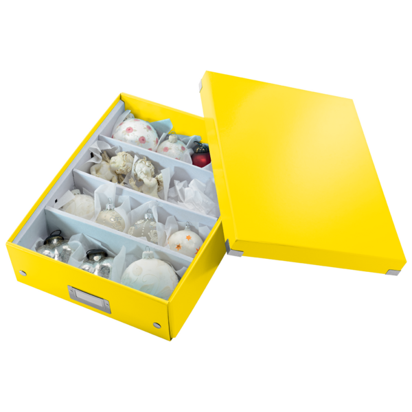 Caja Organizadora Mediana Click & Store Wow De Leitz Amarillo